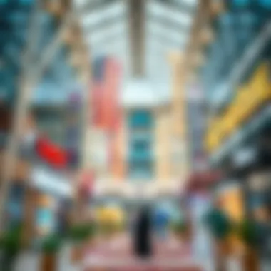 Vibrant retail environment of Al Fattan Plaza