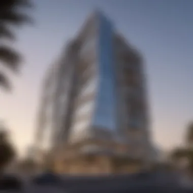 Stunning exterior view of Al Habbai Building showcasing its unique architectural design