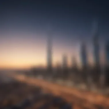 Iconic skyline of Dubai showcasing Al Kharafi's constructions