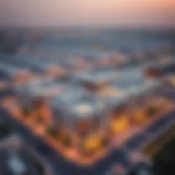 Aerial view of the Al-Riymaan Project showcasing its architectural design