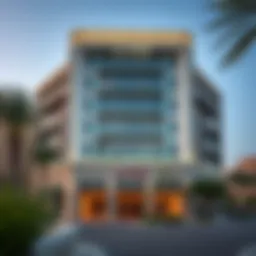 Exterior view of Al Ward Building showcasing architectural elegance