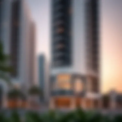 Exterior view of the Al Yousuf Building showcasing modern architecture