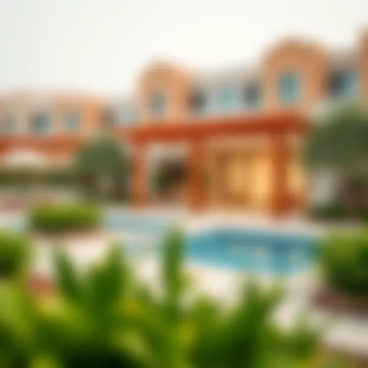 Community amenities and outdoor spaces in Aster Al Nahda 2