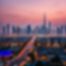 Stunning skyline view of Bayz in Dubai