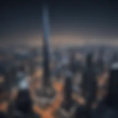 Breathtaking Skyline from Burj Khalifa Panoramic skyline view from a Burj Khalifa flat.
