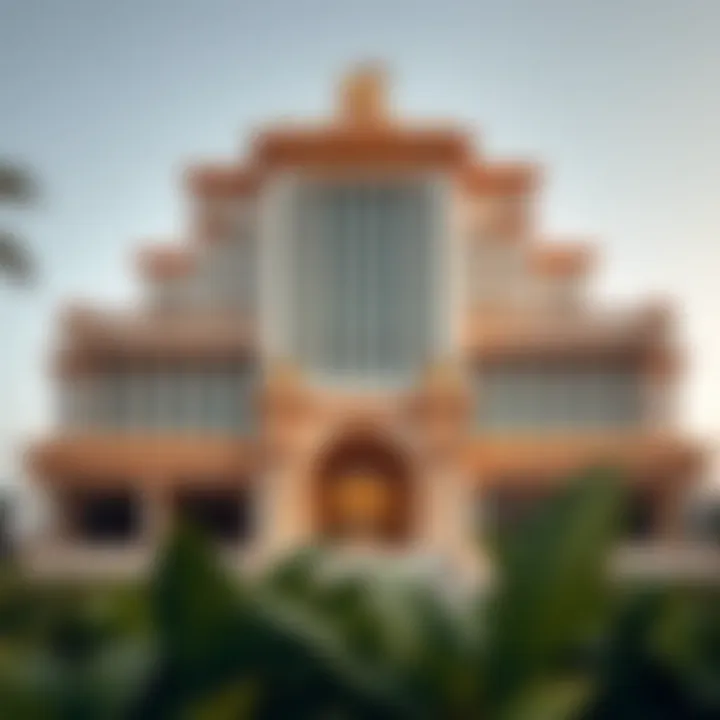 Architectural view of Caesar Palace Dubai showcasing its grandeur