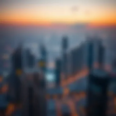 Stunning view of Dubai skyline showcasing modern architecture