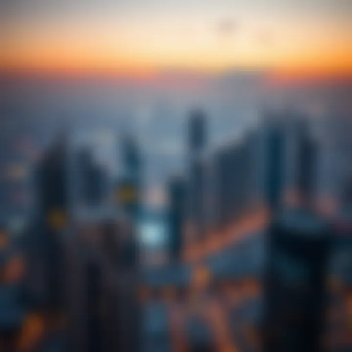 Stunning view of Dubai skyline showcasing modern architecture