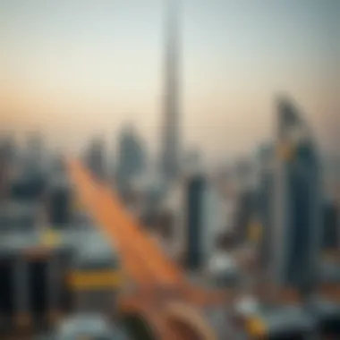 An overview of Dubai's skyline with financial institutions