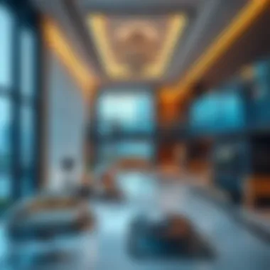 Dib Al Nahda Building - Interior Design Insights Interior layout highlighting the blend of residential and commercial spaces