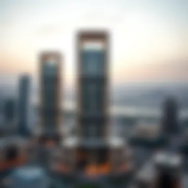 Dib Al Nahda Building - Urban Integration Panoramic view of the surrounding urban landscape featuring the Dib Al Nahda Building