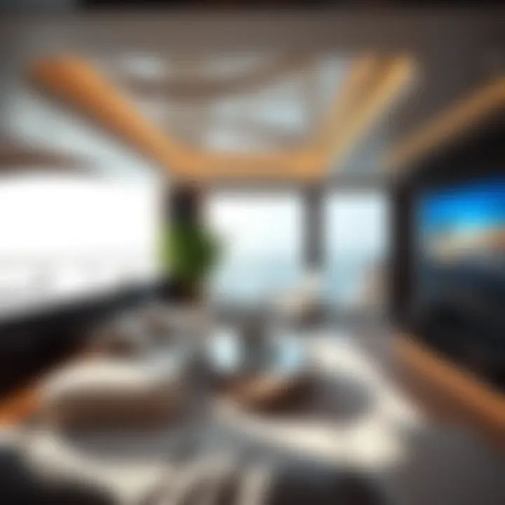 Stunning interior of a Dream Boat highlighting marine aesthetics