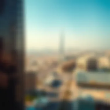 Aerial view of Dubai showcasing urban development