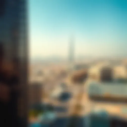 Aerial view of Dubai showcasing urban development