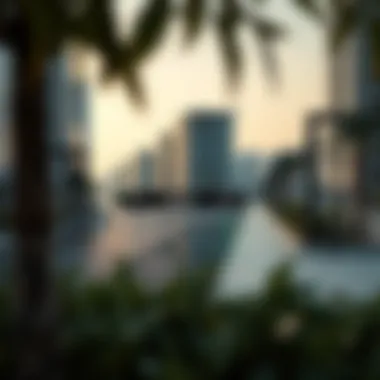 Surroundings of a Green Line metro station with nearby real estate developments