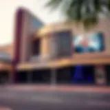 Exterior view of Dubai Hills Cinema showcasing modern architecture