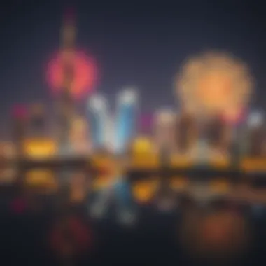 Stunning skyline illuminated during New Year