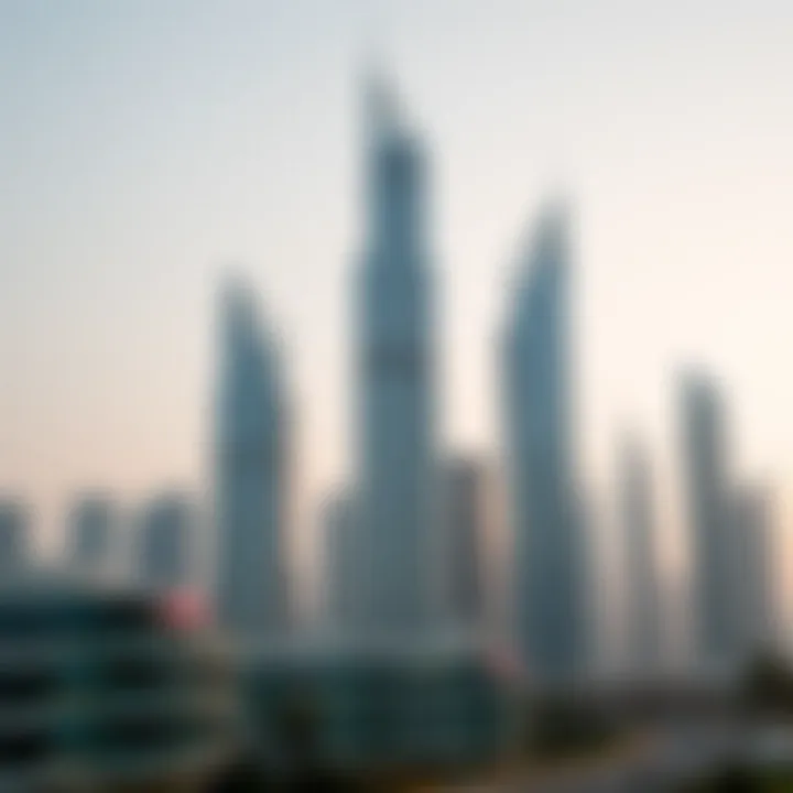 Iconic skyscrapers representing Dubai's real estate boom