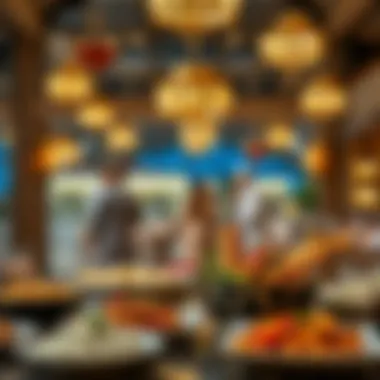 Traditional Emirati dishes displayed beautifully during Eid