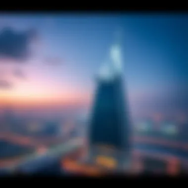 Emaar Grande: A Jewel in the Dubai Skyline Aerial view of Emaar Grande situated within the vibrant Dubai skyline