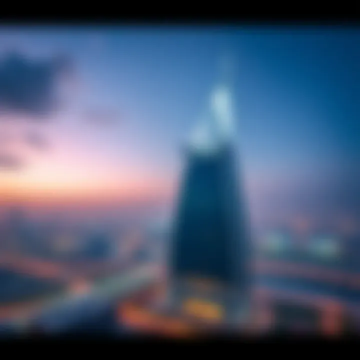 Emaar Grande: A Jewel in the Dubai Skyline Aerial view of Emaar Grande situated within the vibrant Dubai skyline