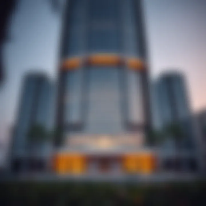 Architectural Marvel: Emaar Grande Exterior Stunning exterior view of Emaar Grande showcasing its modern architectural design