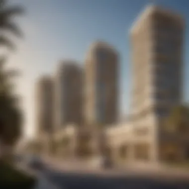 Luxurious residential buildings highlighting the real estate landscape of Al Barsha