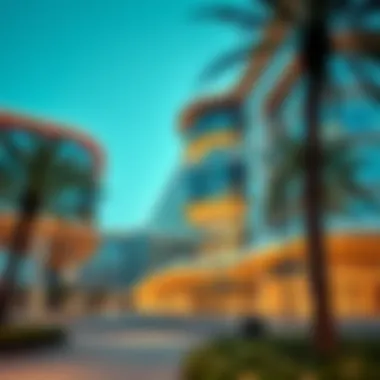 Modern Architecture of Al Zahiyah Center Modern architectural design of Al Zahiyah Center with vibrant surroundings