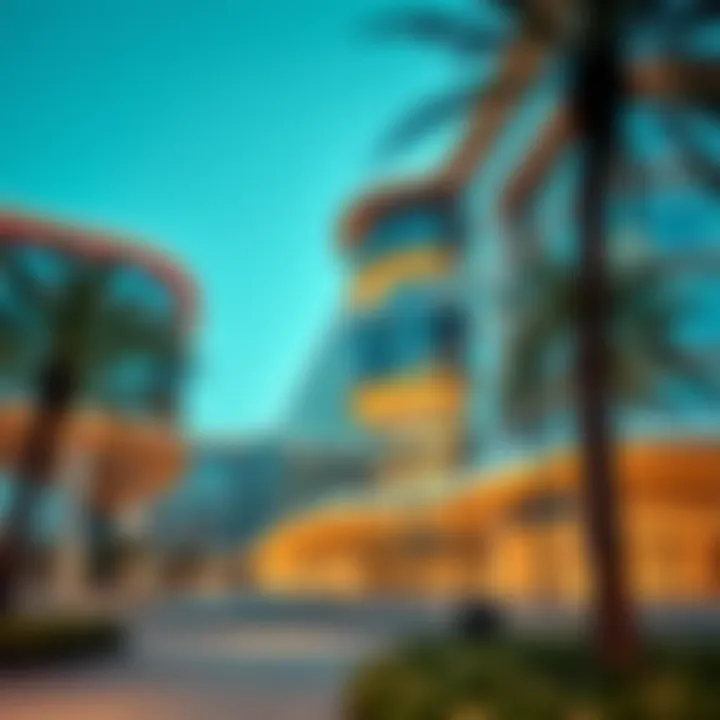 Modern Architecture of Al Zahiyah Center Modern architectural design of Al Zahiyah Center with vibrant surroundings