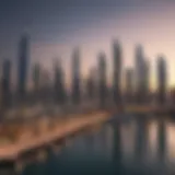 Stunning waterfront skyline of Dubai showcasing architectural marvels