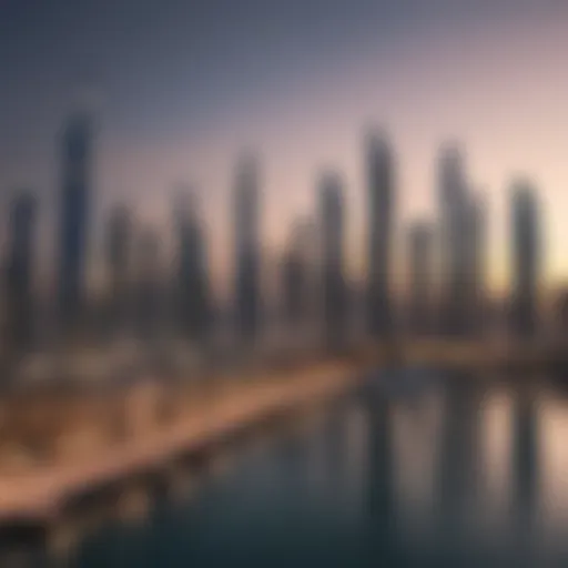 Stunning waterfront skyline of Dubai showcasing architectural marvels