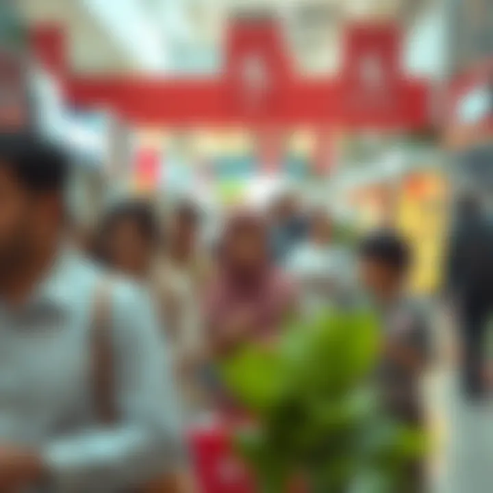 Local community members shopping at Carrefour Al Quoz, highlighting its importance