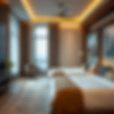 Modern room rental with inviting decor