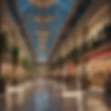 Vibrant Retail Spaces within Dubai Hills Mall Interior design highlighting vibrant retail spaces
