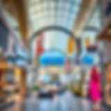 A vibrant view of Dubai Outlet Mall showcasing diverse boutiques