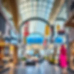 A vibrant view of Dubai Outlet Mall showcasing diverse boutiques
