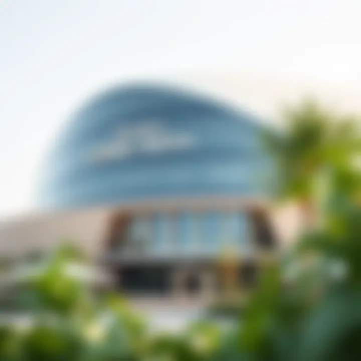 Surrounding amenities of Yas Bay, showcasing the lively environment and accessibility.