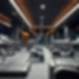 Modern gym interior showcasing advanced equipment