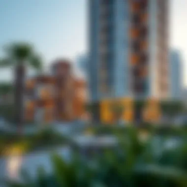 Community Living Around Waves Tower Vibrant community spaces surrounding Waves Tower