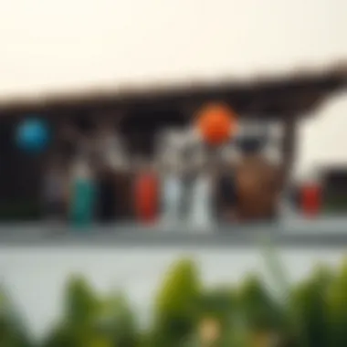 Cultural influences depicted through art installations on Maryam Island