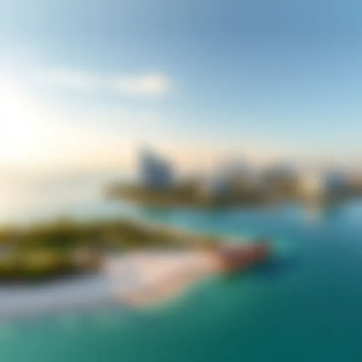 Panoramic view of Maryam Island showcasing its natural beauty and skyline