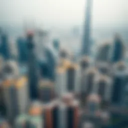 Aerial view of Dubai skyline showcasing diverse residential buildings