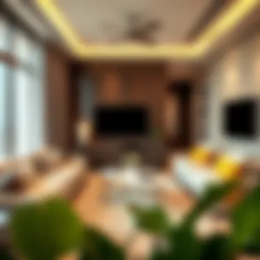 Cozy apartment interior reflecting modern design and comfort