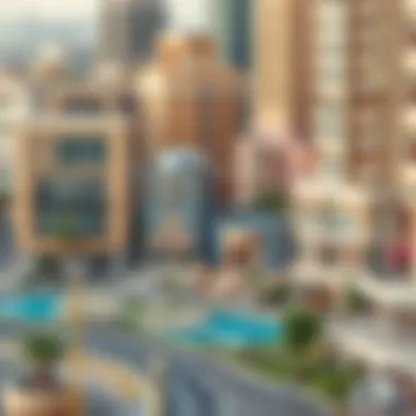 Map of Dubai neighborhoods highlighting rental hotspots