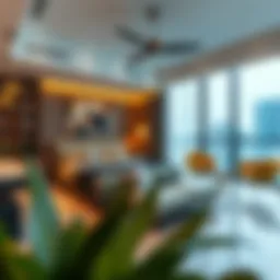 Modern room rental in Tecom showcasing stylish interior design