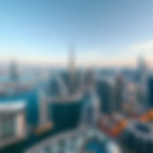 Aerial view of Dubai Marina showcasing the skyline