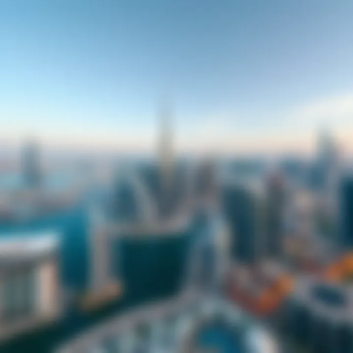 Aerial view of Dubai Marina showcasing the skyline