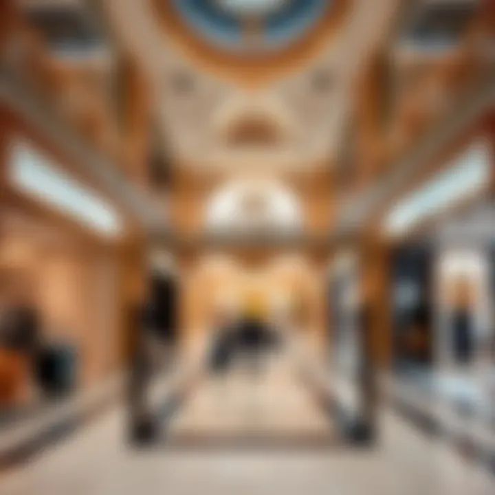 Opulent Shopping in Dubai's Malls Luxurious mall interior showcasing high-end fashion stores