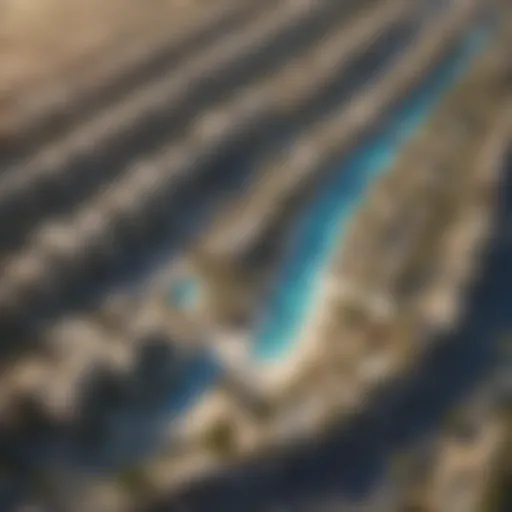 Aerial view showcasing the layout of Dip Dubai