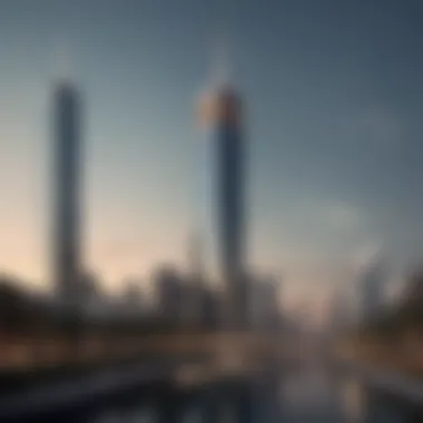 Cultural Reflection of the National Tower An artistic representation of the National Tower reflecting the cultural significance and national pride it embodies.